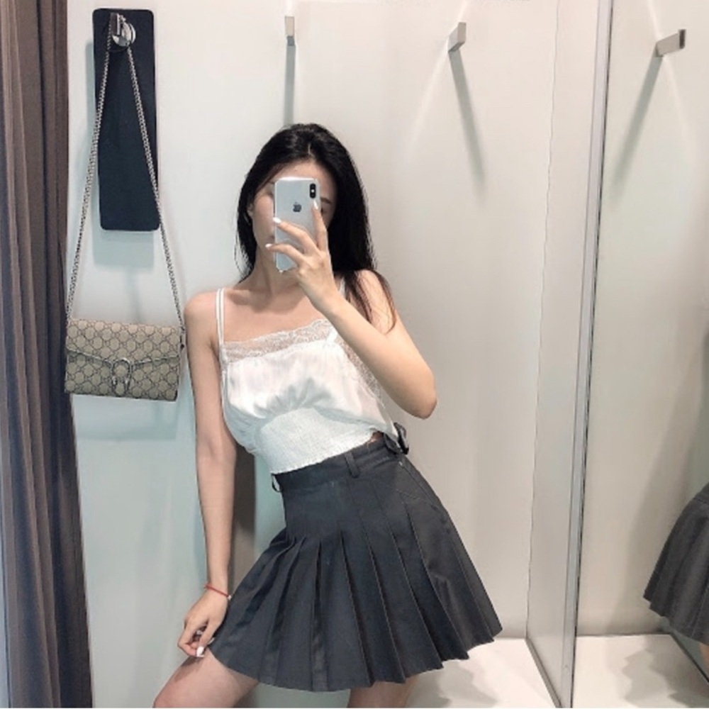 ZARA White Cropped Camisole NWT Size S - Picture 4 of 8